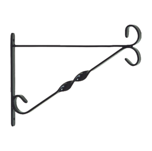 Imagen de ESCUADRA 38CM PARED NGRA P/CANASTA C/TORNILLOS
