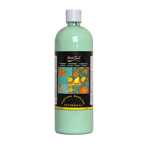 Imagen de PINTURA ARTESANAL VERDE MENTA 1 LITRO