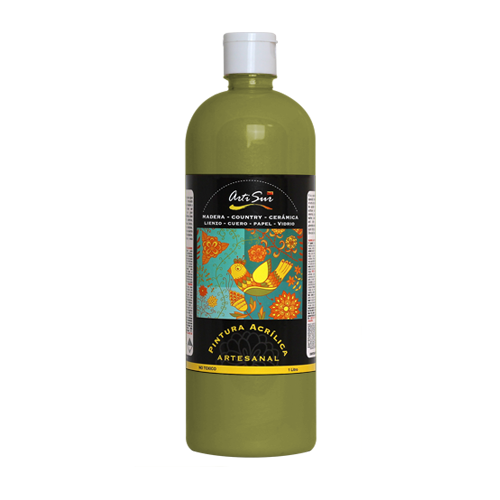 Imagen de PINTURA ARTESANAL VERDE ALGA 1 LITRO